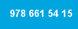 978 661 54 15 978 661 54 15